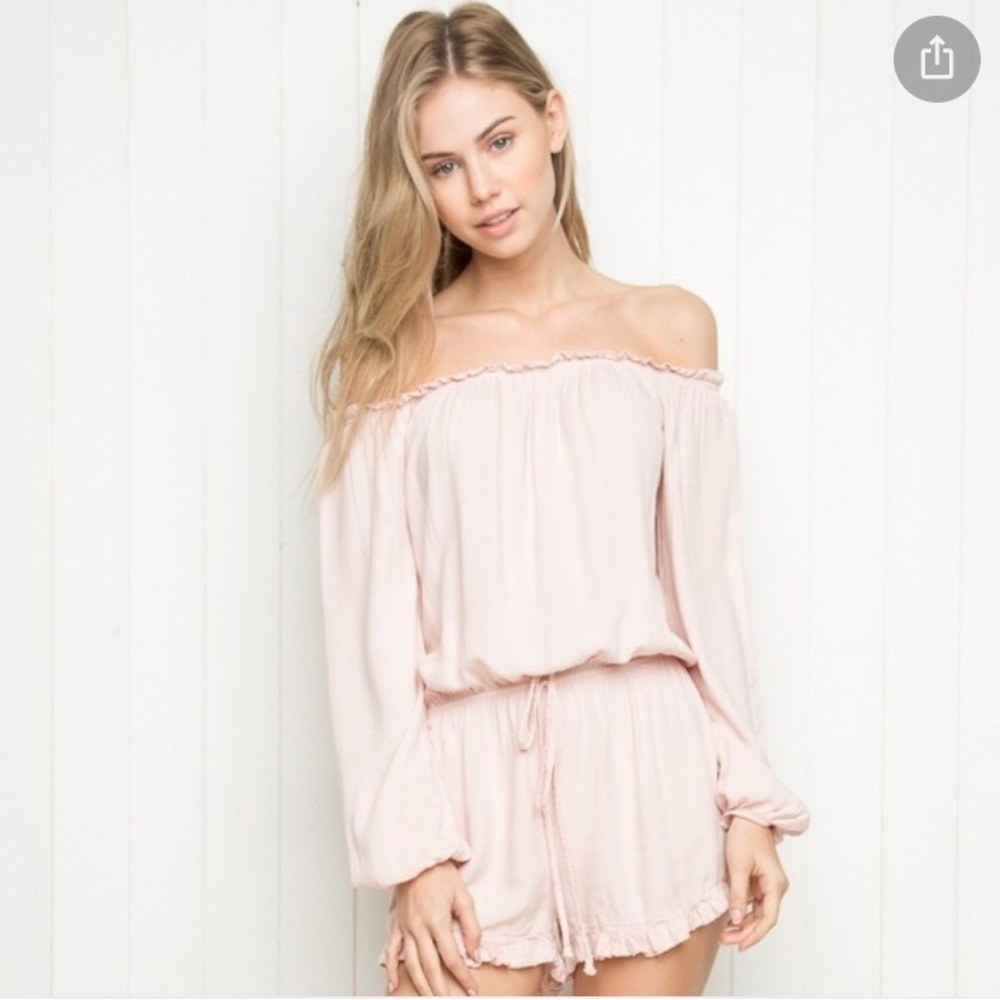 Brandy Melville (John Galt) Pink Romper